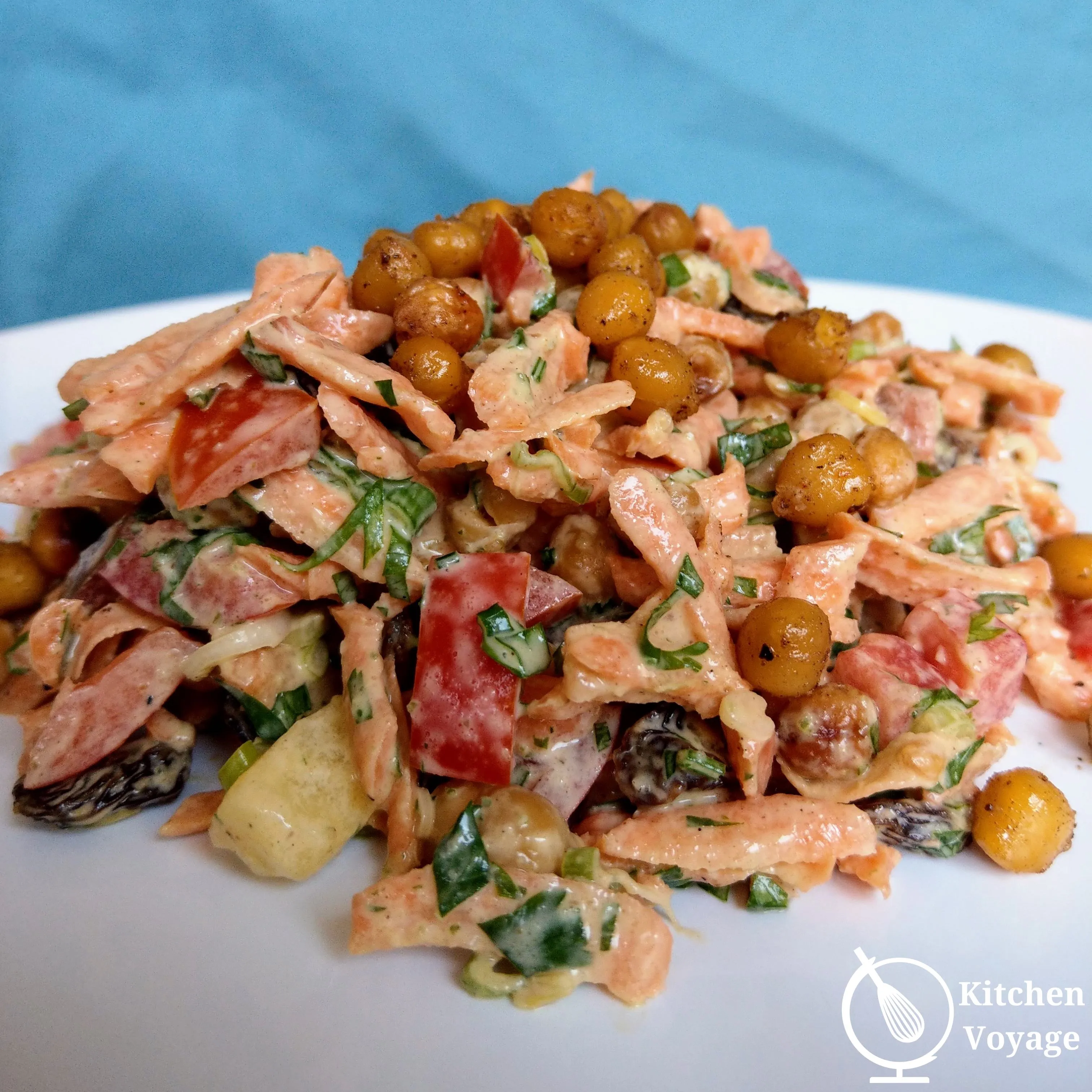Carrot, Chickpea and Tahini Salad