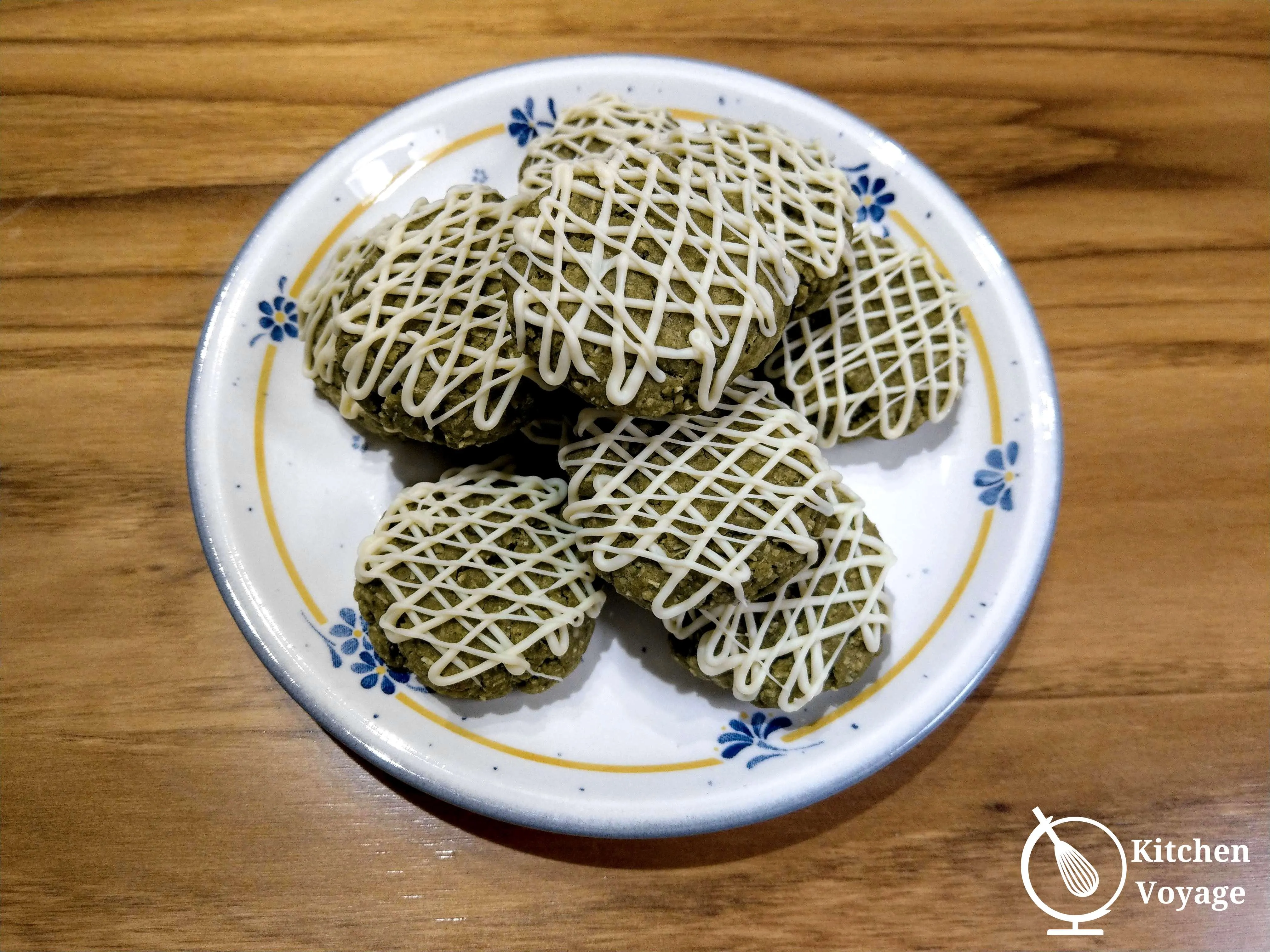 Almond Matcha Cookies