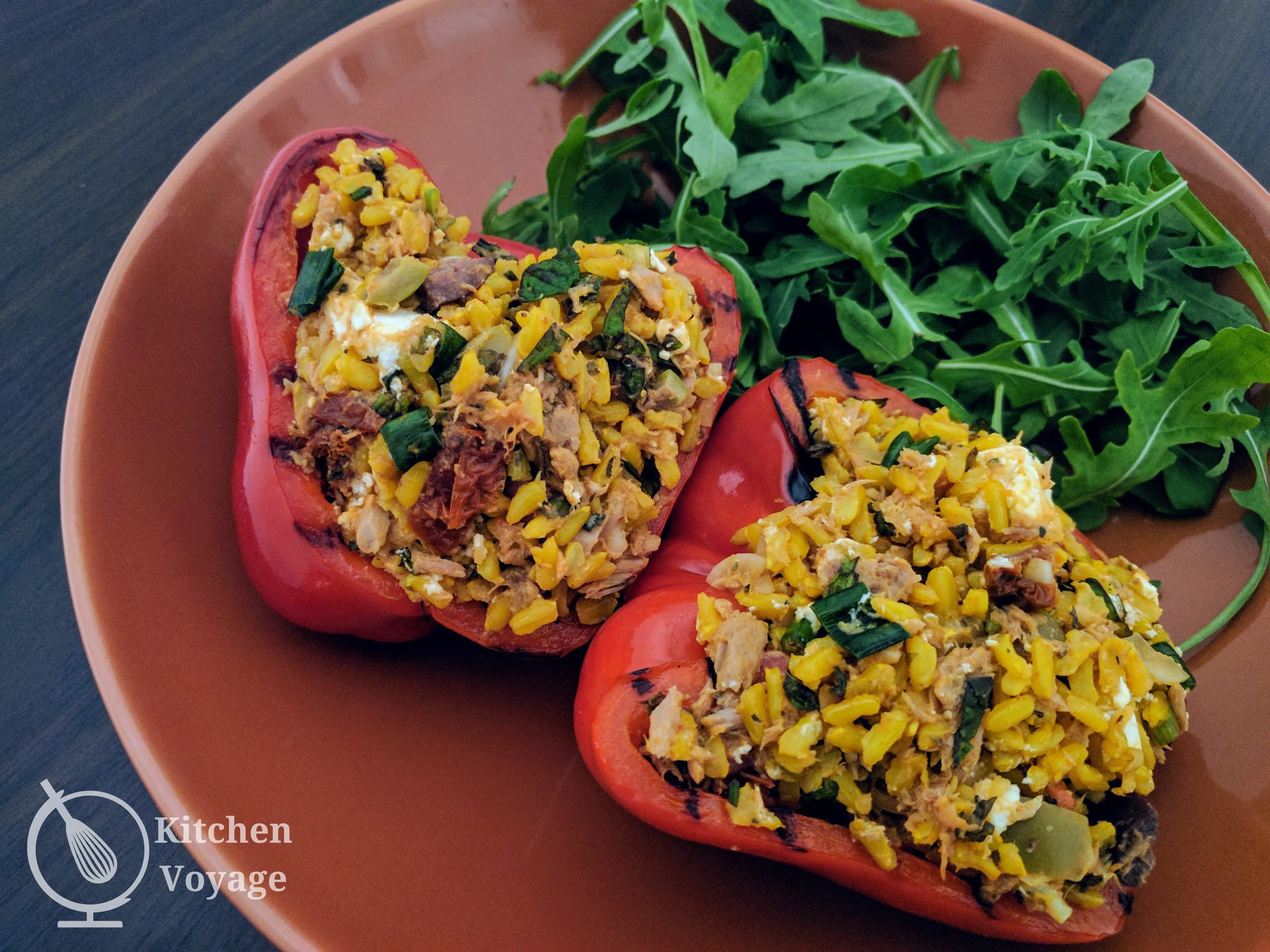 Mediterranean Style Stuffed Bell Peppers