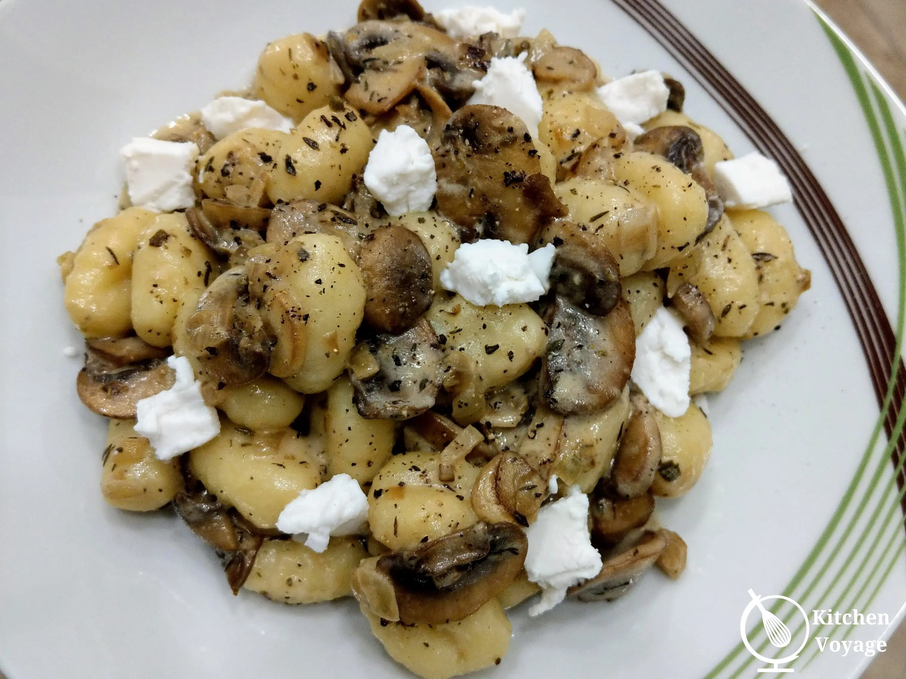 Potato Gnocchi with Creamy Mushroom Sauce