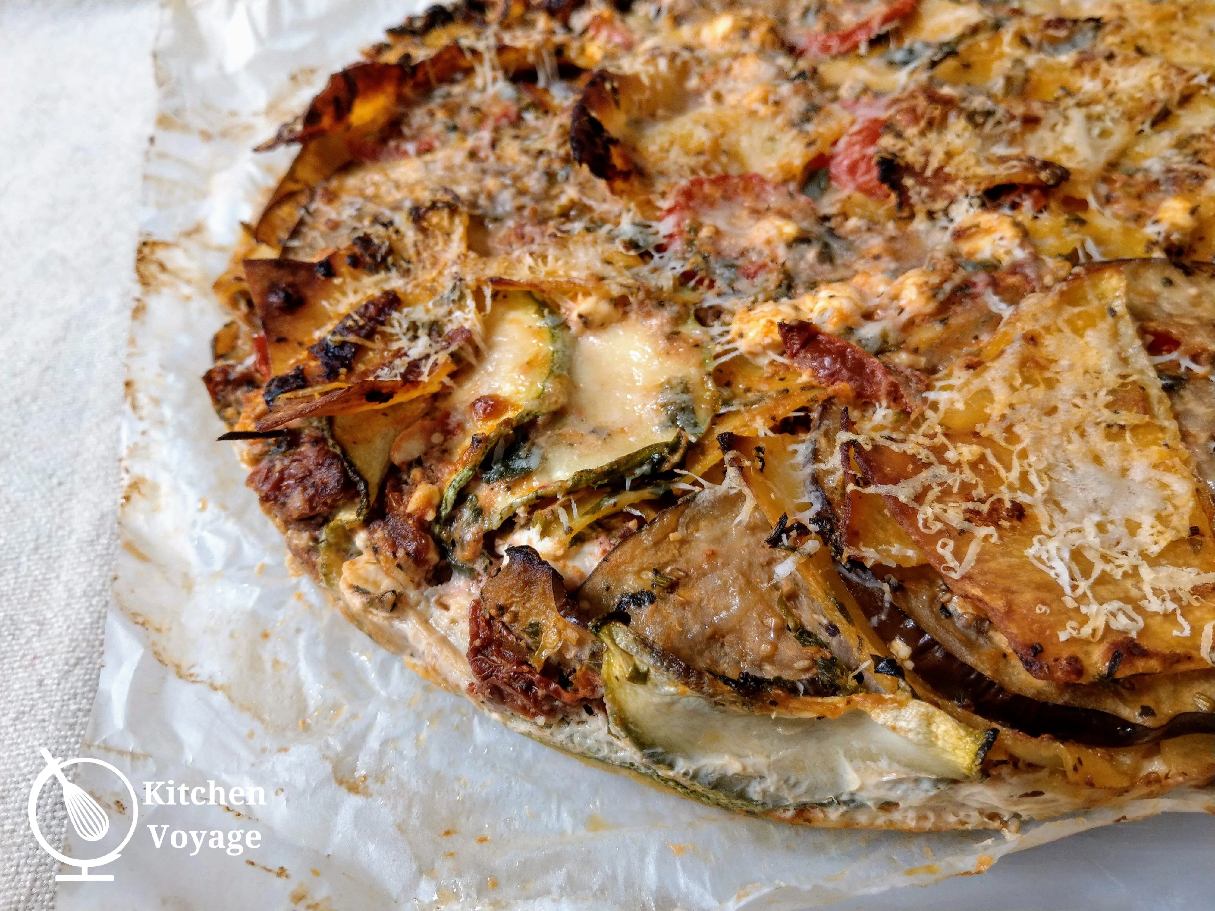 Zucchini and Aubergine Pasta Bake