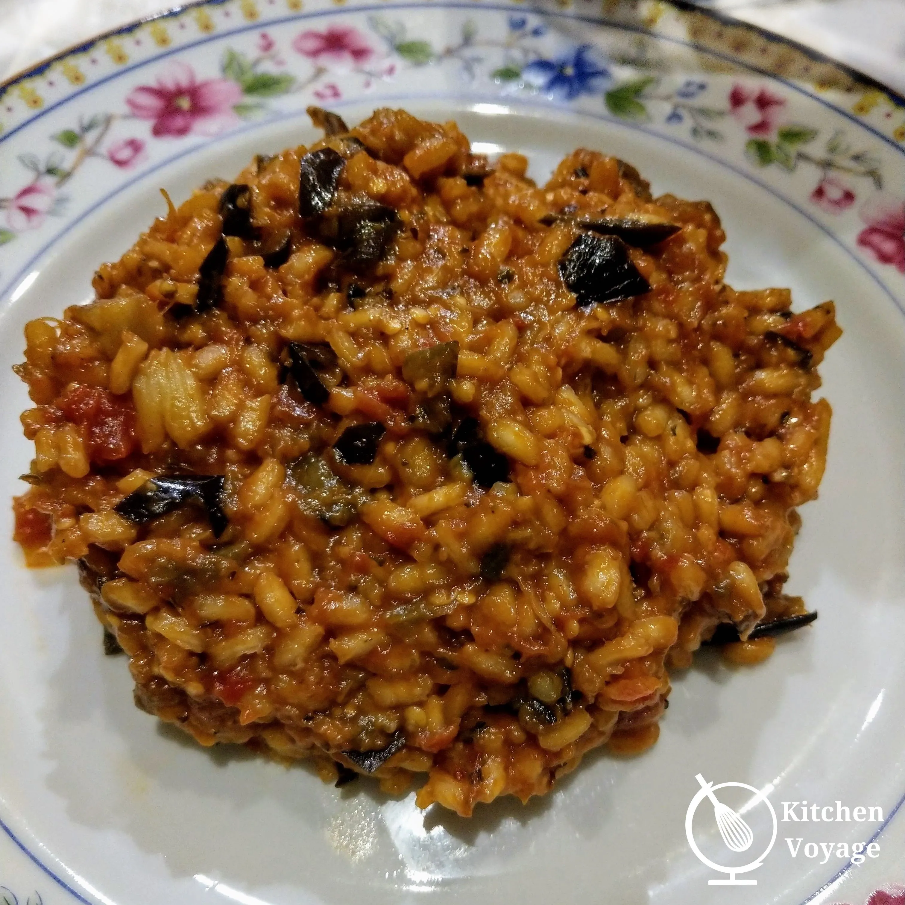 Tomato and Aubergine Risotto