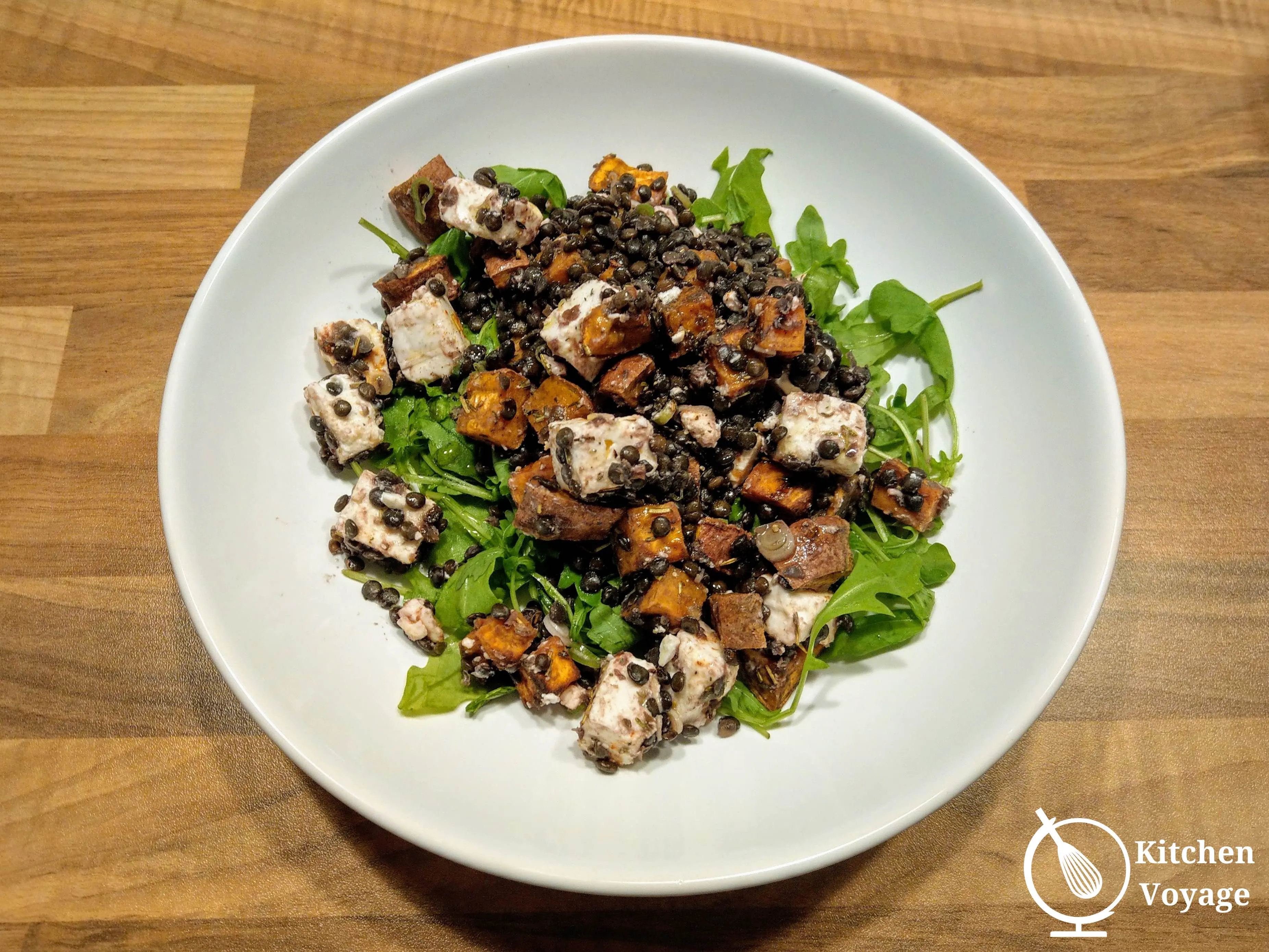 Beluga Lentils and Sweet Potato Salad
